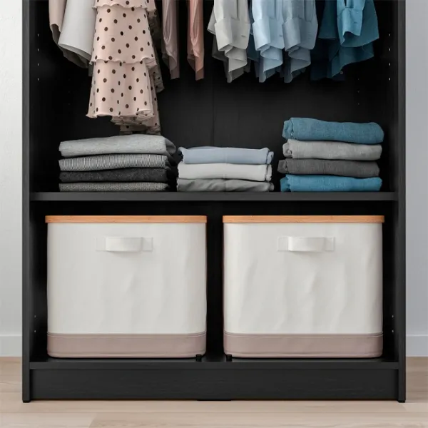 Dulap Ikea Rakkestad 79 x 55 x 176 / DSP / Negru-maro photo 5