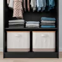 Шкаф Ikea Rakkestad 79 x 55см x 176 / ДСП / Черно-коричневый photo 5