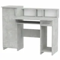 Офисный стол KompaniT СК "Пи-Пи-2 ДСП/ Серый