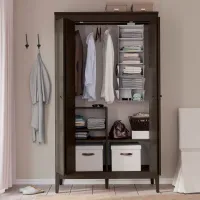 Шкаф Ikea Idanas 121 x 59см x 211 / ДСП / Темно Коричневый photo 5