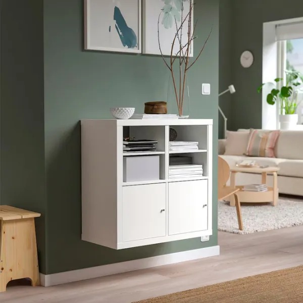 Стеллаж Ikea Kallax 77 x 77 x 39см cm / ДСП меламин / White photo 2