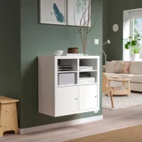 Стеллаж Ikea Kallax 77 x 77 x 39см cm / ДСП меламин / White photo 2