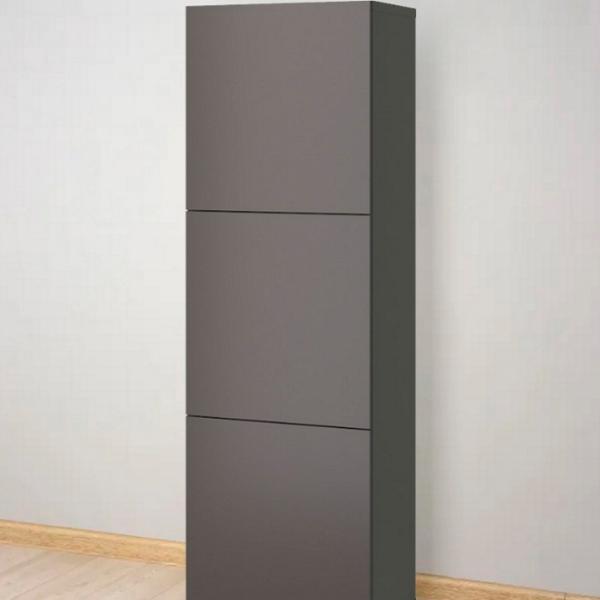 Шкаф Ikea Besta 60 x 42см x 193 / ДСП / Темно серый photo 3