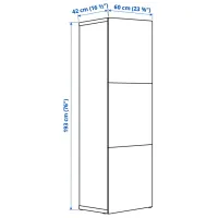 Dulap Ikea Besta 60 x 42 x 193 / DSP / Gri închis photo 4