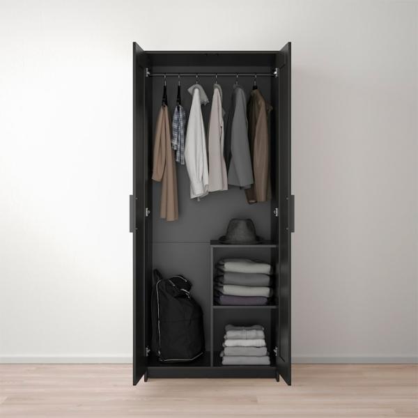 Dulap Ikea Brimnes 78 x 50 x 190 / DSP / Negru photo 6