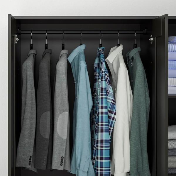 Шкаф Ikea Brimnes 117.1 x 50.2см x 180.3 / ДСП / Чёрный photo 4