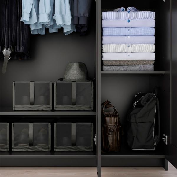 Шкаф Ikea Brimnes 117.1 x 50.2см x 180.3 / ДСП / Чёрный photo 5