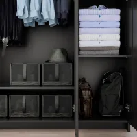 Шкаф Ikea Brimnes 117.1 x 50.2см x 180.3 / ДСП / Чёрный photo 5