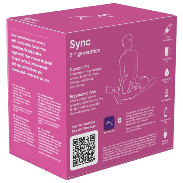 Вибратор We-Vibe Sync 2 Розовый photo 6 Вибратор We-Vibe Sync 2 Розовый photo 6