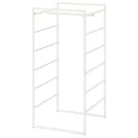 Стеллаж Ikea Jonaxel Белый / Cталь
