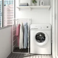Стеллаж Ikea Jonaxel Белый / Cталь photo 2