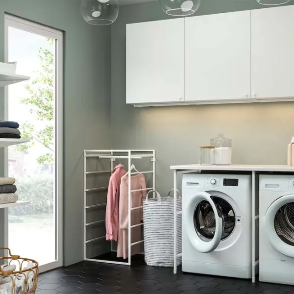 Стеллаж Ikea Jonaxel Белый / Cталь photo 3 Стеллаж Ikea Jonaxel Белый / Cталь photo 3