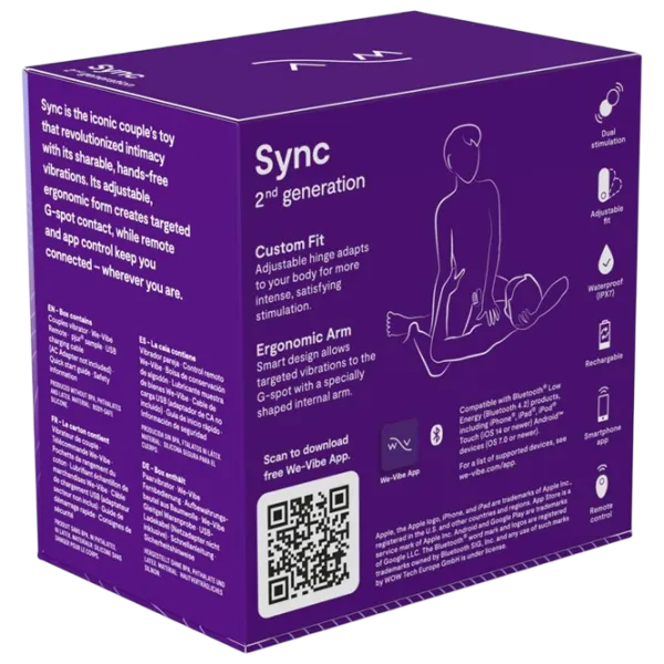 Вибратор We-Vibe Sync 2 Пурпурный photo 10 Вибратор We-Vibe Sync 2 Пурпурный photo 10
