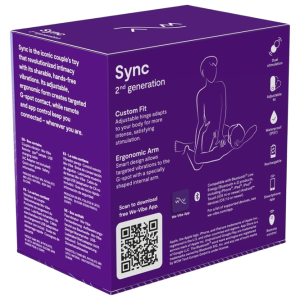 Вибратор We-Vibe Sync 2 Пурпурный photo 10 Вибратор We-Vibe Sync 2 Пурпурный photo 10