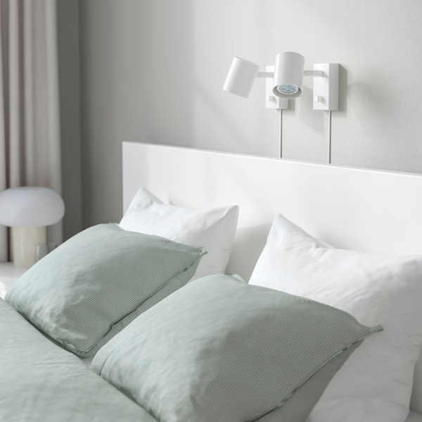 Кровать Ikea Malm/Lonset 4 160 x 200 см / Шпон / Белый photo 5