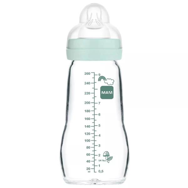 Biberon MAM Feel Good Forest Pentru băieți / 0.26l / Blue photo 2 Biberon MAM Feel Good Forest Pentru băieți / 0.26l / Blue photo 2