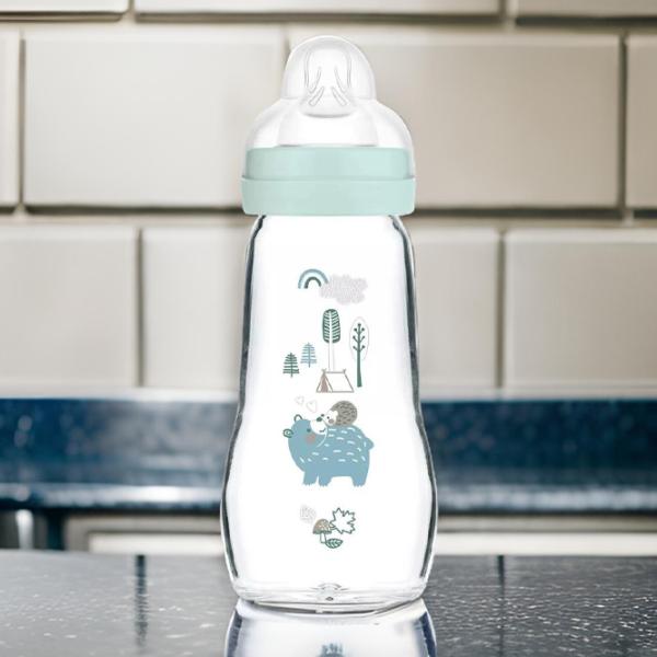 Biberon MAM Feel Good Forest Pentru băieți / 0.26l / Blue photo 5 Biberon MAM Feel Good Forest Pentru băieți / 0.26l / Blue photo 5