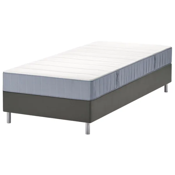 Кровать Ikea Lyngor/Vesteroy/Bjorli 90 x 200 см / Массив / Серый photo 1