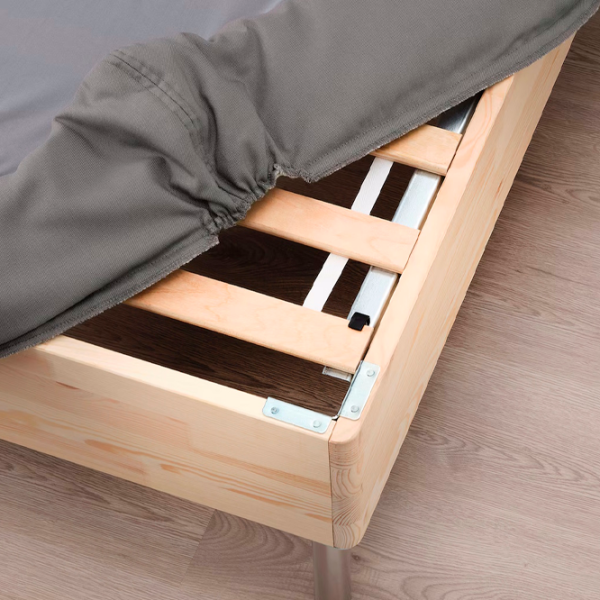 Кровать Ikea Lyngor/Vesteroy/Bjorli 90 x 200 см / Массив / Серый photo 6