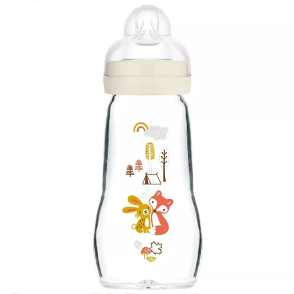 Biberon MAM Feel Good Forest Unisex / 0.26l / Beige photo 1 Biberon MAM Feel Good Forest Unisex / 0.26l / Beige photo 1