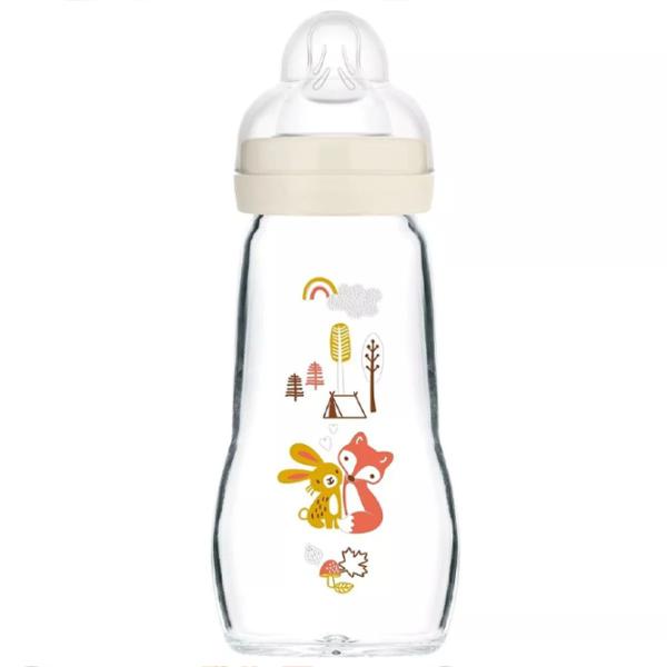 Biberon MAM Feel Good Forest Unisex / 0.26l / Beige photo 1 Biberon MAM Feel Good Forest Unisex / 0.26l / Beige photo 1