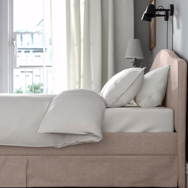 Кровать Ikea Ramnefjall/Kilanda/Luroy 160 x 200 см / Шпон / Бежевый photo 2