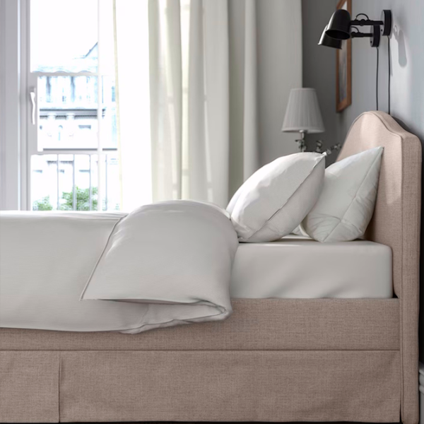 Кровать Ikea Ramnefjall/Kilanda/Luroy 160 x 200 см / Шпон / Бежевый photo 2