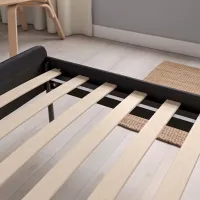 Кровать Ikea Slattum/Vissle 140 x 200 см / ЛДСП / Серый photo 3
