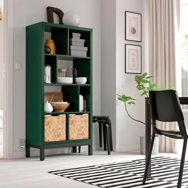 Стеллаж Ikea Kallax 164 x 77 x 39см cm / ЛДСП / Темно-зеленый photo 2