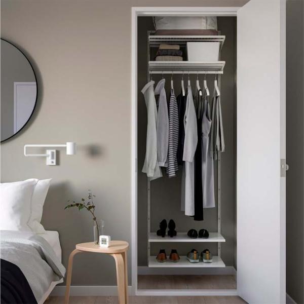 Etajeră Ikea Boaxel White / Oțel photo 2