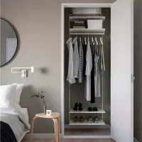Стеллаж Ikea Boaxel Белый / Cталь photo 2