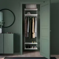 Стеллаж Ikea Boaxel Белый / Cталь photo 3