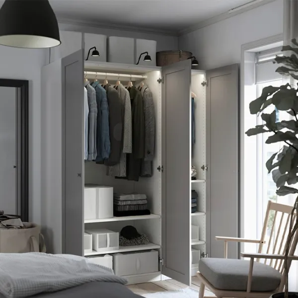 Dulap Ikea Pax/Gullaberg 150 x 60 x 201.2 / DSP / Alb photo 5