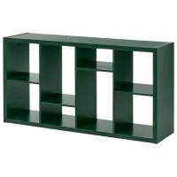 Стеллаж Ikea Kallax 77 x 147 x 39см cm / ЛДСП / Темно-зеленый