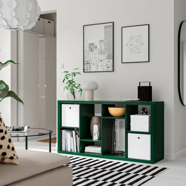 Стеллаж Ikea Kallax 77 x 147 x 39см cm / ЛДСП / Темно-зеленый photo 2