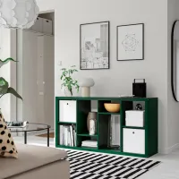 Стеллаж Ikea Kallax 77 x 147 x 39см cm / ЛДСП / Темно-зеленый photo 2