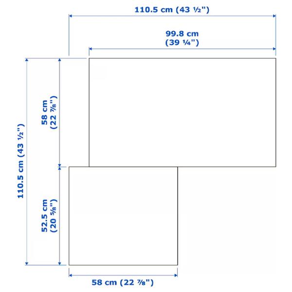 Dulap Ikea Pax/Grimo 110.5 x 110.5 x 236.4 / DSP / Alb photo 6