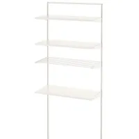 Стеллаж Ikea Boaxel Белый / Cталь