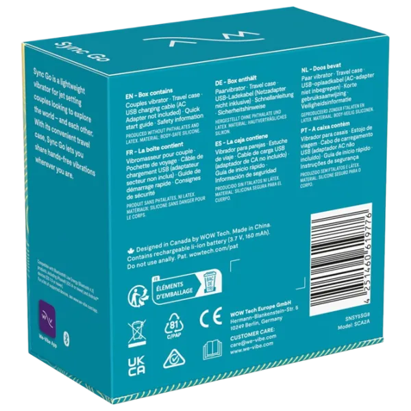 Вибратор We-Vibe Sync Go Синий photo 8