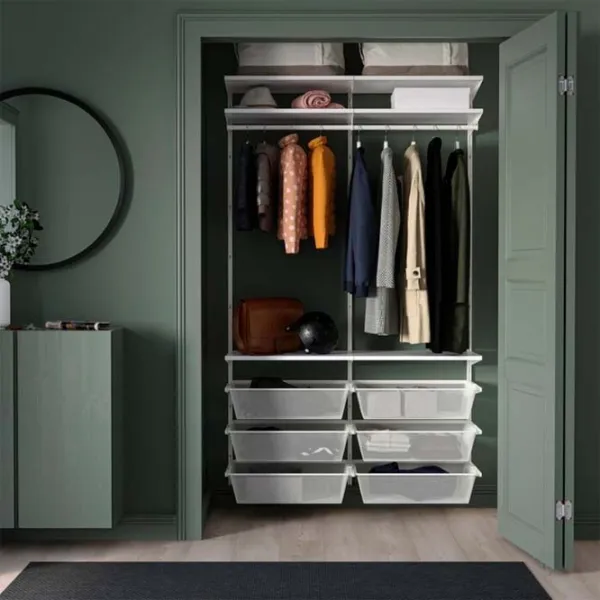 Etajeră Ikea Boaxel White / Oțel photo 2 Etajeră Ikea Boaxel White / Oțel photo 2