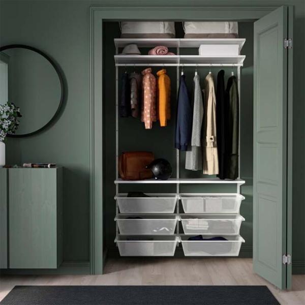 Etajeră Ikea Boaxel White / Oțel photo 2 Etajeră Ikea Boaxel White / Oțel photo 2