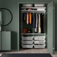 Etajeră Ikea Boaxel White / Oțel photo 2