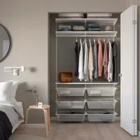 Etajeră Ikea Boaxel White / Oțel photo 3