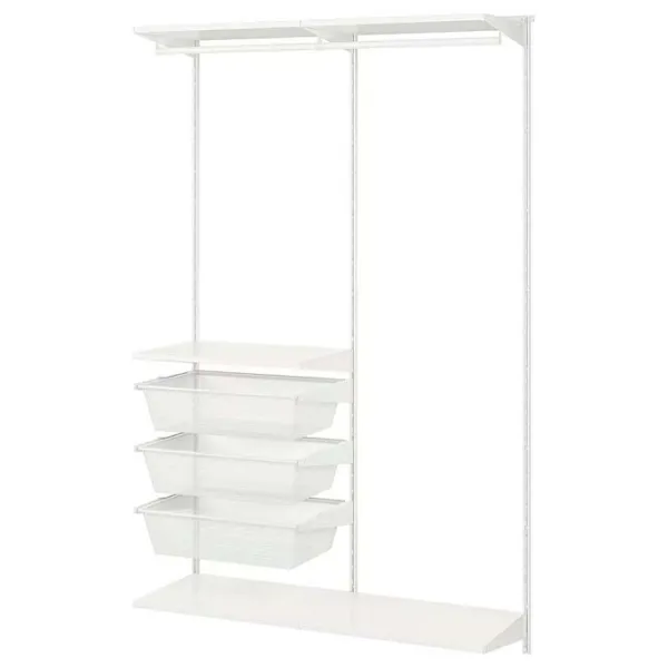 Стеллаж Ikea Boaxel Белый / ДСП  photo 1