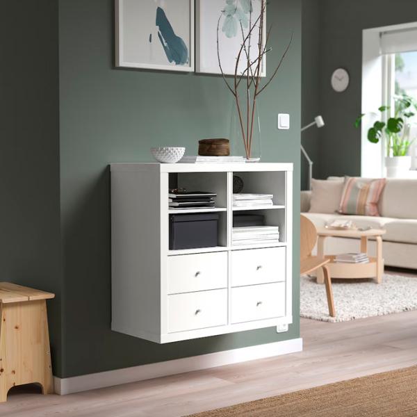 Стеллаж Ikea Kallax 77 x 77 x 39см cm / ЛДСП / White photo 2