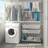 Стеллаж Ikea Boaxel Белый / ДСП photo 2