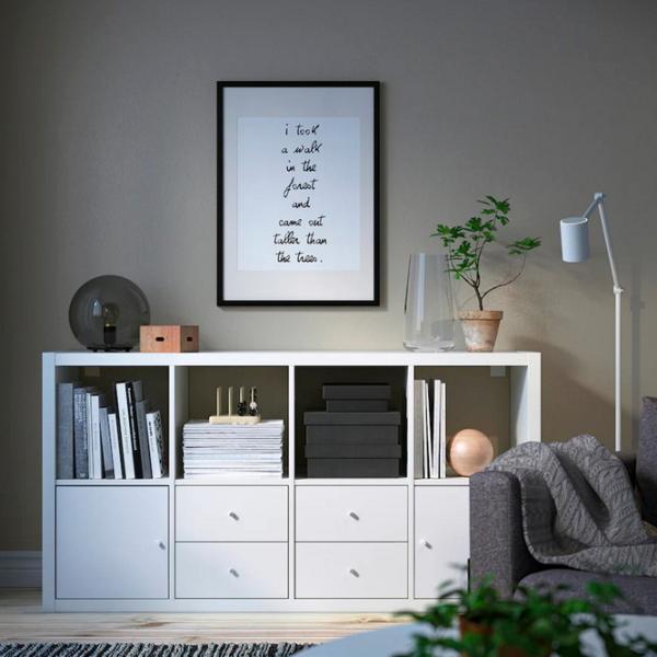 Стеллаж Ikea Kallax 77 x 147 x 39см cm / ЛДСП / White photo 2