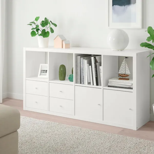 Стеллаж Ikea Kallax 77 x 147 x 39см cm / ЛДСП / White photo 5
