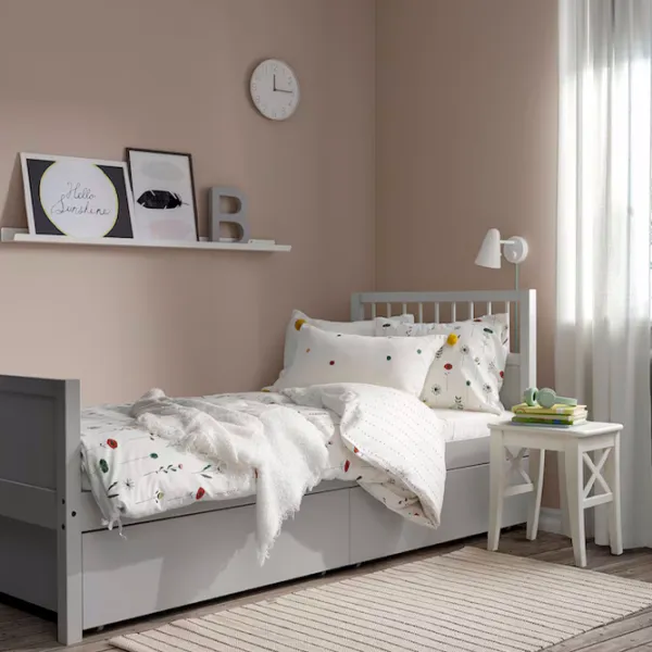 Кровать Ikea Smyga 90 x 200 см / Массив / Серый photo 2