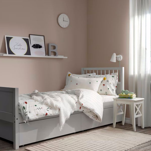 Кровать Ikea Smyga 90 x 200 см / Массив / Серый photo 2